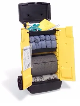 Kit absorbente movil alta visibilidad NEW PIG · Absorbentes y derrames EPP Potosina
