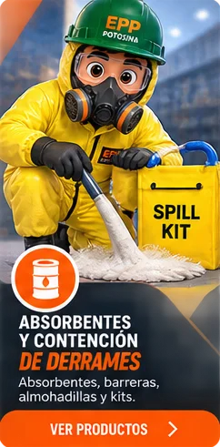 Absorbentes y derrames: Absorbentes y contención de derrames · Eppito, EPP Potosina