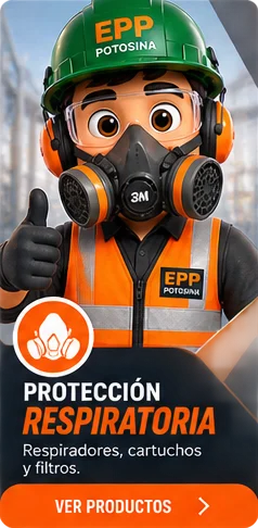 Protección respiratoria: Respiradores, cartuchos y filtros · Eppito, EPP Potosina