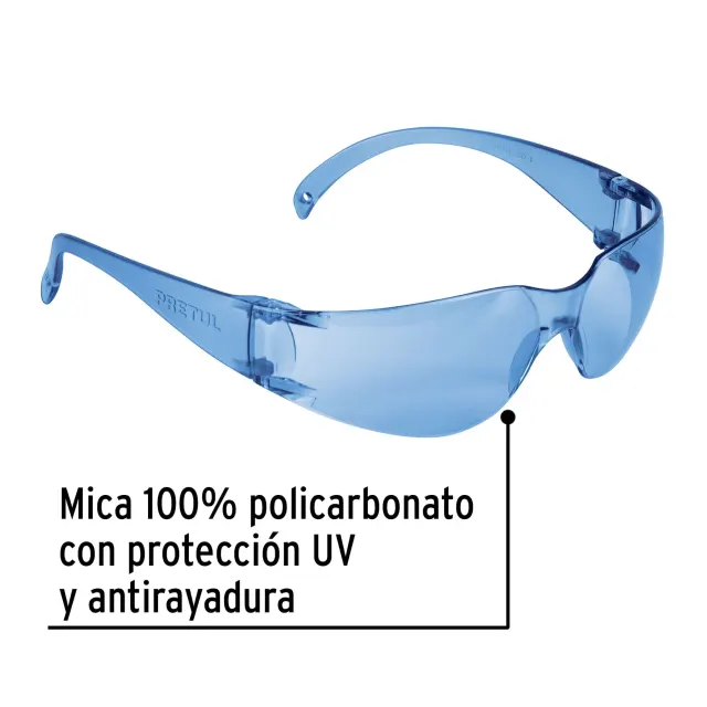Lente de Seguridad SPY AZUL · Protección visual EPP Potosina